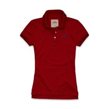 camiseta gola polo feminina hollister-abercrombie