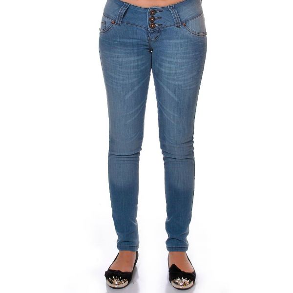 Calça jeans cigarrete feminina bivik